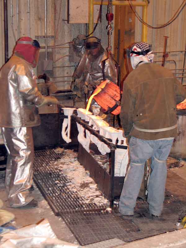 Bronze Pour at Frostad Atelier